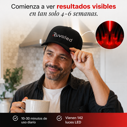 Ruvoled Pro · Gorra de Fototerapia LED para Regeneración Capilar