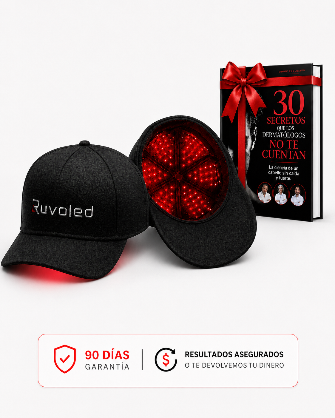 Ruvoled Pro · Gorra de Fototerapia LED para Regeneración Capilar